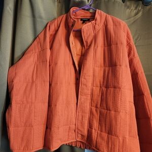 Torrid Quilted Orange Puffer Jacket